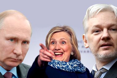Vladimir Putin; Hillary Clinton; Julian Assange