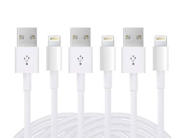 Image for Snag this 3-pack of extra-long Lightning cables for 50% off