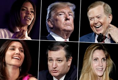 Candace Owens; Donald Trump; Lou Dobbs; Rachel Campos-Duffy; Ted Cruz; Ann Coulter