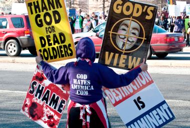 Members of the Westboro Baptist Church Protest