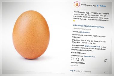 Image for This very normal egg is now famous on Instagram. But why?