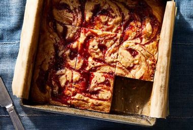Image for These jammy white chocolate blondies have a surprise ingredient that takes them over the top