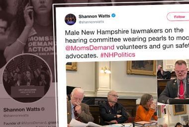 Image for N.H. lawmakers wear pearls to hearing, apparently to mock gun safety advocates