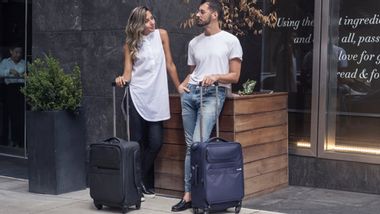 Image for This award-winning carry-on is on sale for 40% off