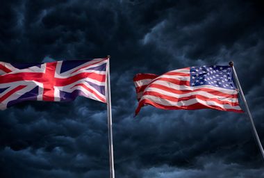 United Kingdom and American Flags
