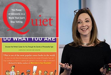 "Do What You Are: Discover the Perfect Career for You Through the Secrets of Personality Type" by Paul D. Tieger; "Quiet: The Power of Introverts in a World That Can't Stop Talking" by Susan Cain