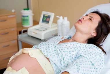 Woman in labor