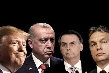 President Donald Trump; Turkey's President Recep Tayyip Erdogan; Brazil's President Jair Bolsonaro; Hungary's Prime Minister Viktor Orban