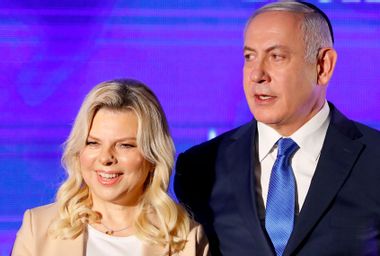Sara Netanyahu and husband Israeli Prime Minister Benjamin Netanyahu