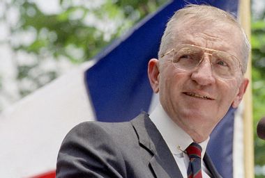 H. Ross Perot in Austin, Texas at rally in May 1992