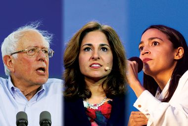 Bernie Sanders; Nera Tanden; Alexandria Ocasio-Cortez;