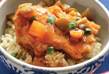 Image for Pineapple elevates this sweet of sour chicken, which is best served over jasmine rice