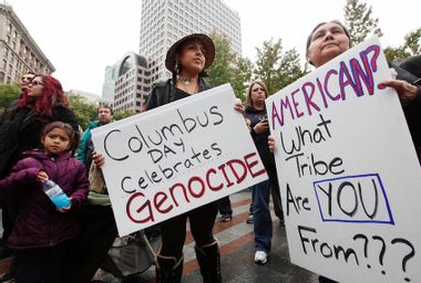 Columbus Day Protest