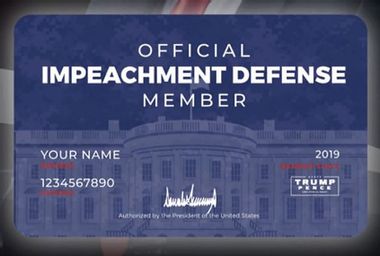 Impeachment Defense Membership Card