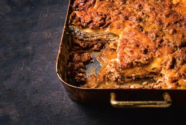 Mom’s Lasagna with Potato Noodles and Meat Sauce