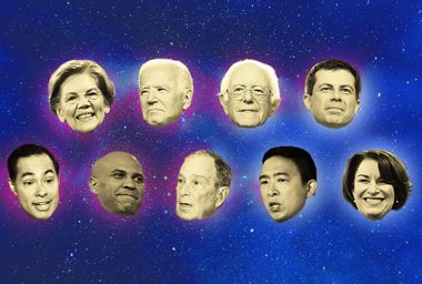 Elizabeth Warren; Joe Biden; Bernie Sanders; Pete Buttigieg; Julian Castro; Cory Booker; Michael Bloomberg; Andrew Yang; Amy Klobuchar