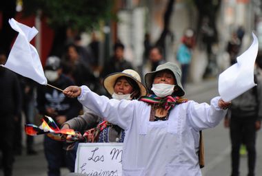 BOLIVIA-CRISIS-MORALES-RESIGNATION-MARCH