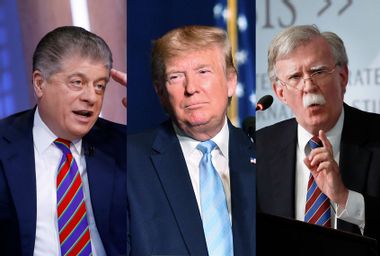 Donald Trump; John Bolton; Andrew Napolitano