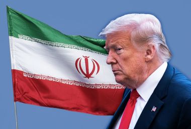 Donald Trump; The Iranian flag