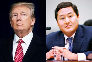 Donald Trump and John Yoo