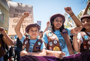 Image for Meet the Radical Monarchs, scouts for girls of color, where 