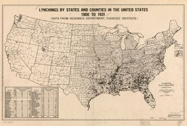 Lynchings by states and counties in the United States
