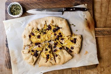 Squash and Goat Cheese Galette