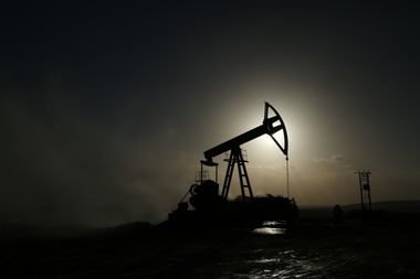 Syrian petroleum, being drilled from 1,200 oil wells in the country's Rimelan district.