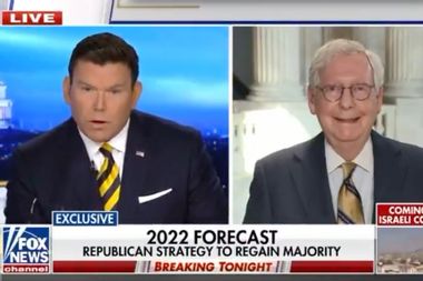 Sen. Mitch McConnell during an interview with Fox News' Bret Baier.