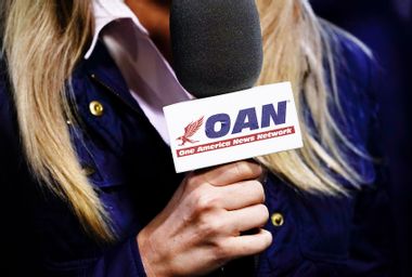 One America News Network microphone