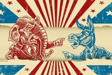 Republican Elephant VS Democratic Donkey