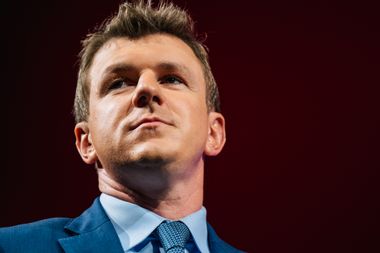 Project Veritas founder James O'Keefe looks on during the Conservative Political Action Conference CPAC held at the Hilton Anatole on July 09, 2021 in Dallas, Texas.