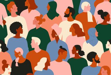 Illustration; Diverse group of people