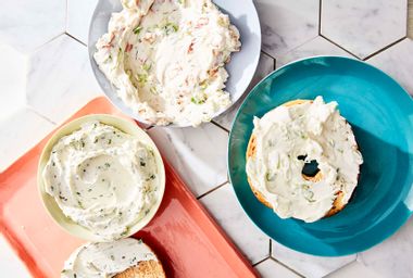 Cream cheeses from ﻿Bagels, Schmears, and a Nice Piece of Fish