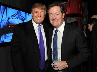 Image for Trump incensed over dossier of Piers Morgan's disparaging comments read prior to interview
