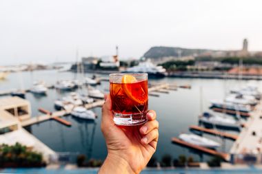 cocktail; harbor; waterfront