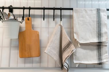 kitchen towels; linens
