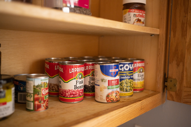 pantry; cans