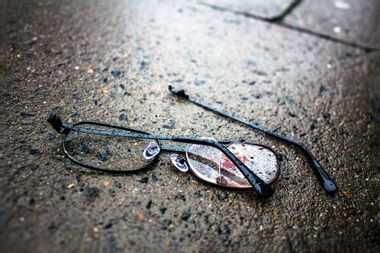Broken Glasses on the Ground