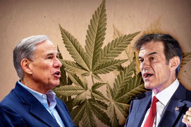 Greg Abbott; Mehmet Oz; Marijuana leaves
