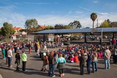 Solar power at elementary school