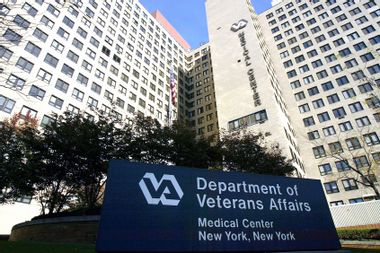 The exterior of the Veterans Affairs Hospital in New York City.