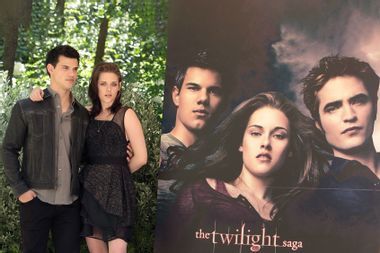 Taylor Lautner and Kristen Stewart attend 'The Twilight Saga: Eclipse' photocall at De Russie Jardin on June 17, 2010 in Rome, Italy.