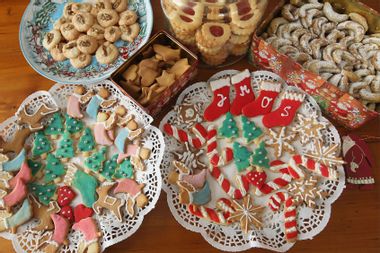 Traditional home-made Christmas cookies