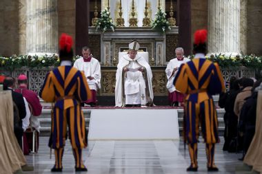 Pope Francis Leads Celebration Of Second Vespers