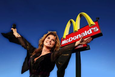 Shania Twain; McDonald's restaurant sign