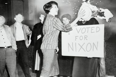Nixon Loser Gets a Pie in the Face