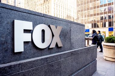 Fox News logo at headquarters