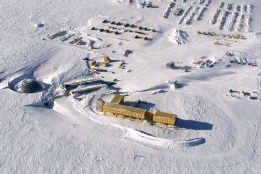 US Amundsen-Scott South Pole Station in Antarctica