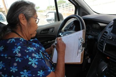 Linda Noneo's work as a community health representative for her tribe in Nevada is focused on providing transportation to health care appointments for Fallon Paiute-Shoshone members.